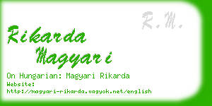 rikarda magyari business card